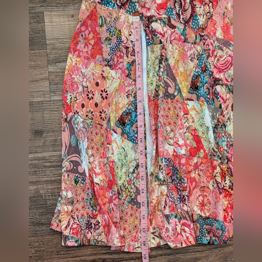 Peruvian Connection Colorful Patchwork Print Maxi… - image 7